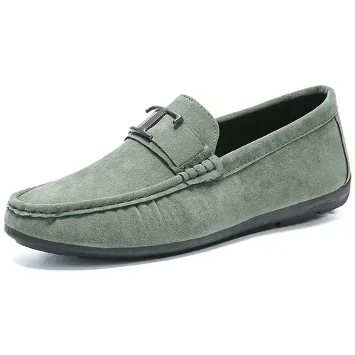 Casual Men's Shoes 2023 Spring New Style Soft Bottom Business Trendy Car Shoes One Piece Free Shipping Breathable Rubber Shoe