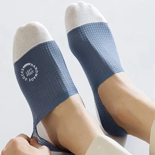 3Pairs Men's Invisible Socks Thin Breathable Comfortable High Quality Waffle Pattern Boat Sock Sweat-absorbing Casual Mesh Sox