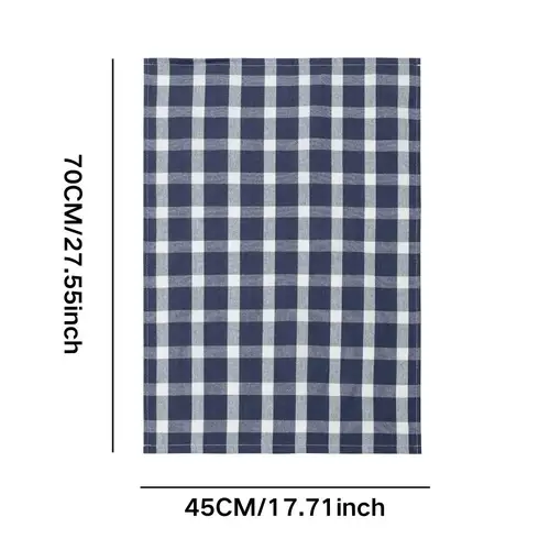 European Style 100% Pure Cotton Ultra-Absorbent Tea Towel 45x70cm Thickened Design 1/5-Piece Set Ideal for Drying and Cleaning