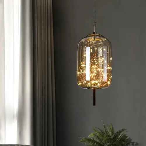 ثريا سقف زجاجية حديثة LED