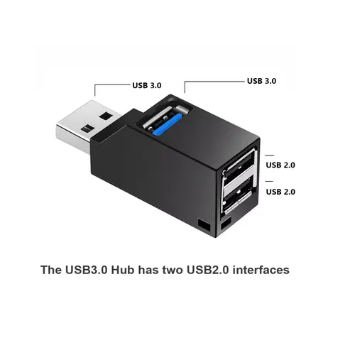 محول USB 3.0 متعدد المنافذ 1-3 منافذ عالي السرعة