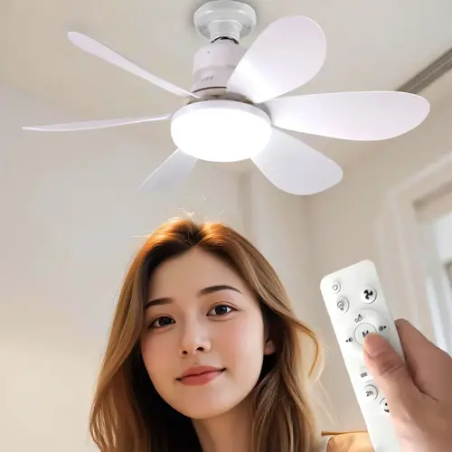 مروحه مع مصباح سقف LED 40 واط مع ريموت / تعتيم