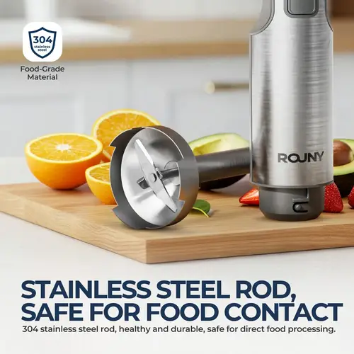 خلاط غمر ROUNY 1000 وات 4x1 فولاذ مقاوم للصدأ