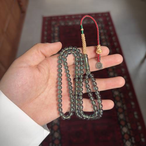 مسباح زعفراني بكركوشة أنيقة تفصال اجام نجد
