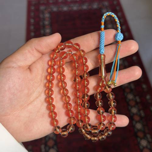 مسباح زعفراني بكركوشة فاخرة تفصال اجام نجد