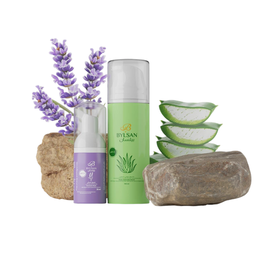 بكج يجمع بين غسول الصبار100ml,وغسول المرة 30ml 