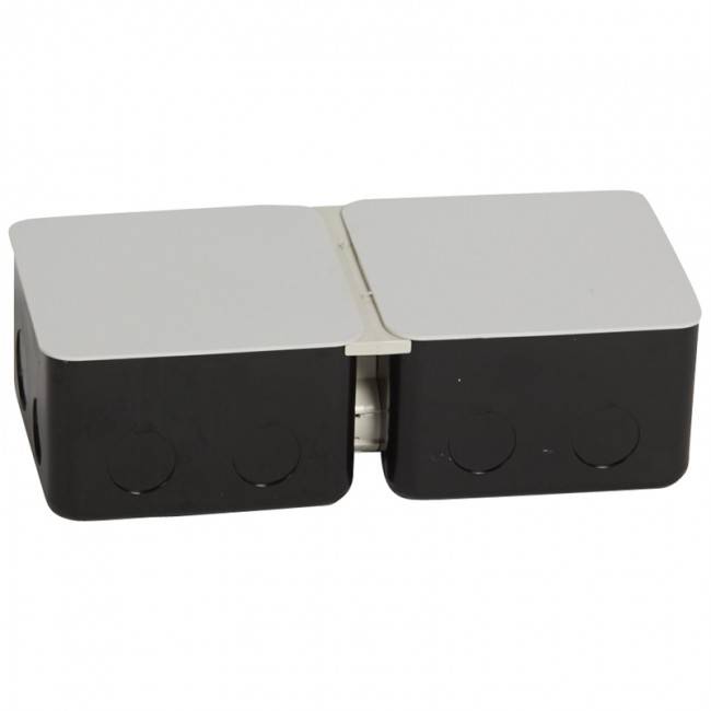 صندوق معدني للتركيب في الأرضية الخرسانية - 2 × 3 وحدات
