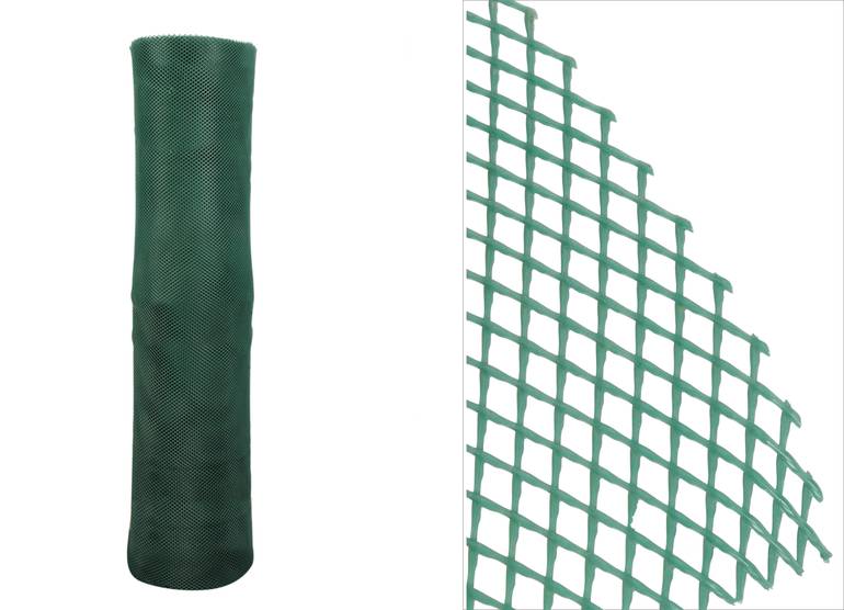 فنس اخضر - فتحة معين 15مم × 15مم × 1.2متر × 30 متر