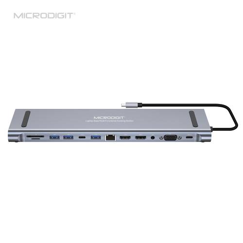 Type-C  12 In 1 Docking Station | MD366DS