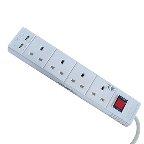 Power Socket Extension With USB