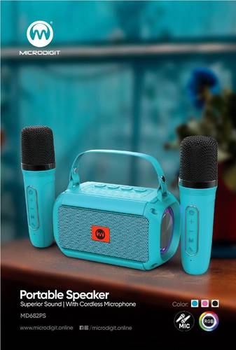 Dual Mic  Portable Speaker | MD682PS