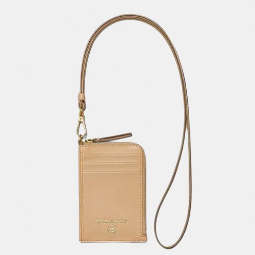 حافظة بطاقات جلدية بحبل MICHAEL MICHAEL KORS 