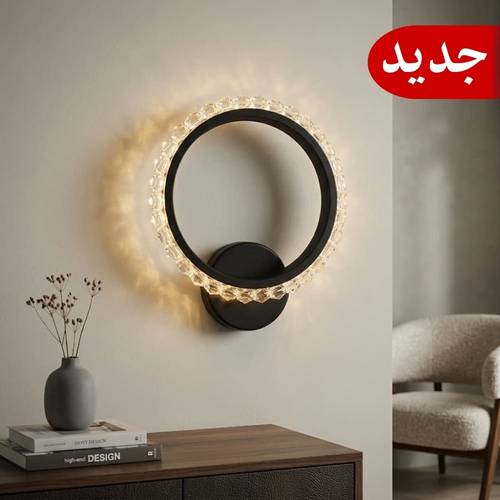 ابليك جداري إكليبس اسود 31 واط اضاءة شمسي