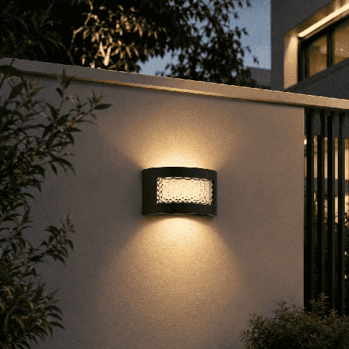 ابليك خارجي المونيوم 4 عدسة 4 واط اضاءة اصفر