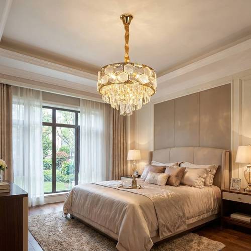 ثريا كلاسيك ذهبي قطر 40 سم 5 لمبة E14