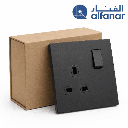 كرتون 10 حبة فيش ثلاثي مع مفتاح ماسه أسود - الفنار