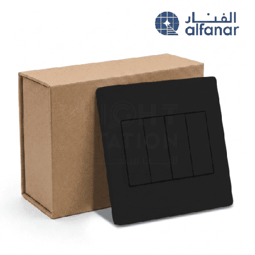 كرتون 10 حبة مفتاح رباعي سدرا أسود  - الفنار