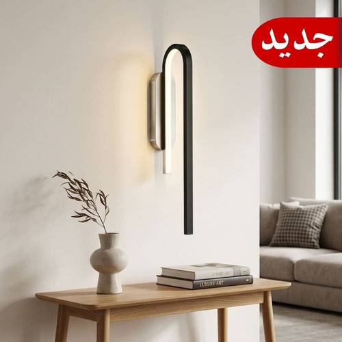 ابليك جداري بيلار اسود 14 واط اضاءة شمسي