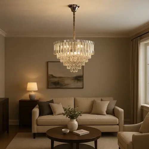 ثريا كلاسيك فضي قطر 60 سم	