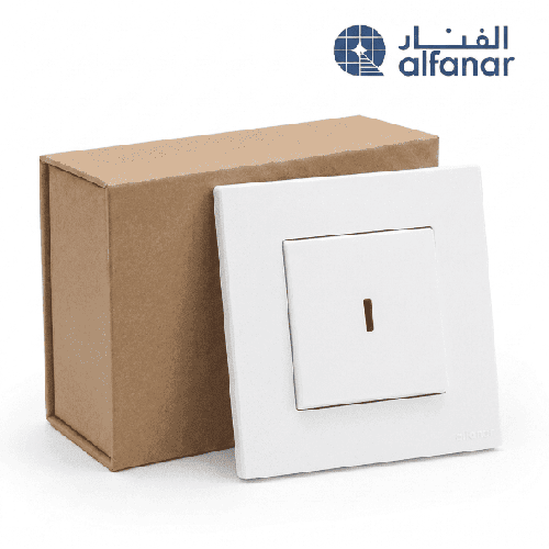 كرتون 10 حبة مفتاح مكيف 45 أمبير ماسه أبيض - الفنار