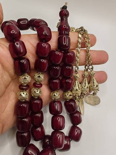 Luxury Modern Cast Faturan Misbaha Box Shape 33 Beads 88g – Turkish Crafted