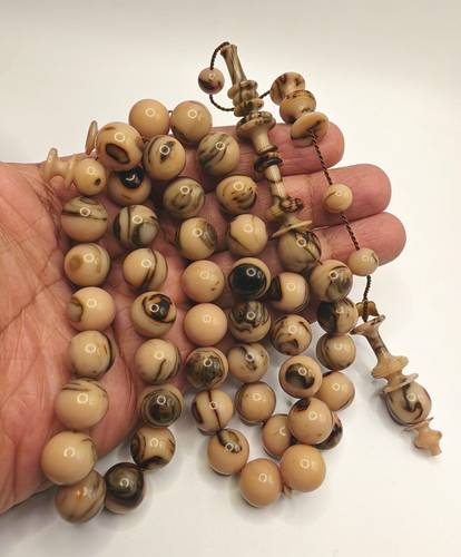 Luxury New Cast Faturan Misbaha Round Shape 45 Beads 61g – Crafted by Amani Turkish
