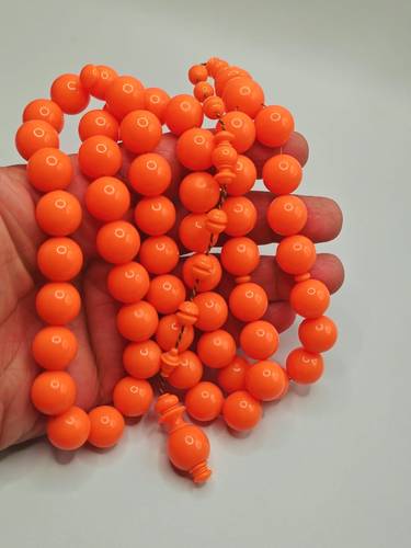 Luxury Bowling Ball Bakelite Misbaha Round Shape 53 Beads 89g – Ibrahim Al Doctor Craftsmanship