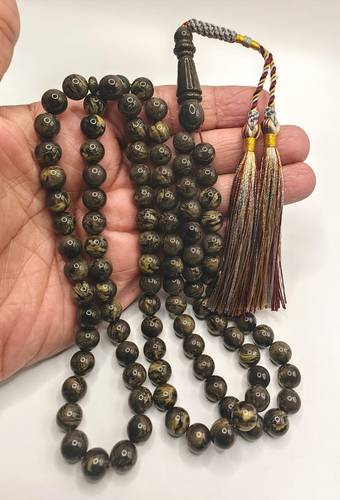 Luxury Modern Cast Faturan Misbaha Round Shape 99 Beads 36g – Turkish Crafted