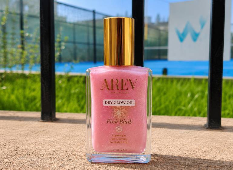 AREV Dry Glow Oil – Pink Blush