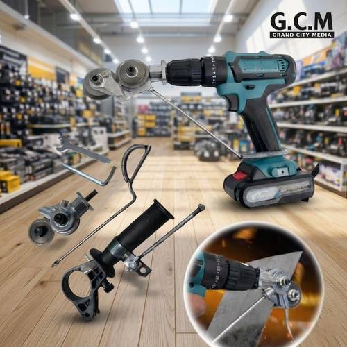Professional Metal Plate Cutter Drill Attachment