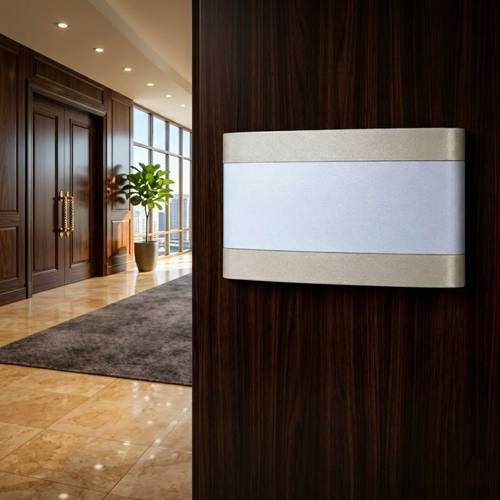 Premium Aluminum Gold Frame Wall Signage