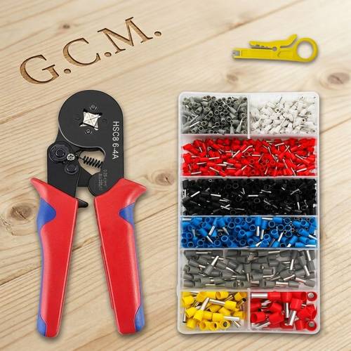 Professional Wire Ferrule Crimping Tool Kit with 1200pcs Insulated Terminals