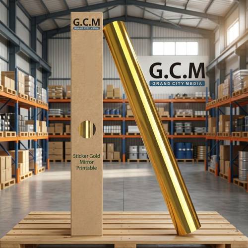 ستيكر ذهبي مرايا قابل لطباعة UV - رولات فينيل G.C.M