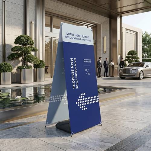 ستاند اكس بنر خارجي مع قاعدة مائية