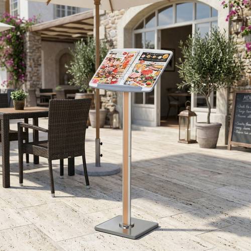 Premium Aluminum Menu Stand