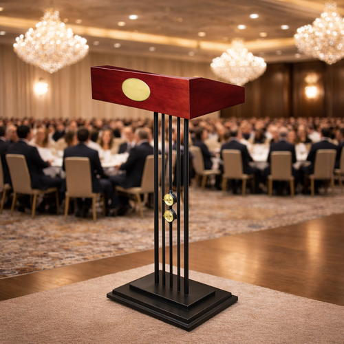 Modern Wood & Steel Lecture Podium