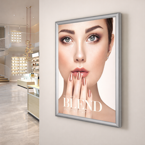 لوحة LED مضيئة إطار ألمنيوم بفتح سريع (Snap Frame) 
