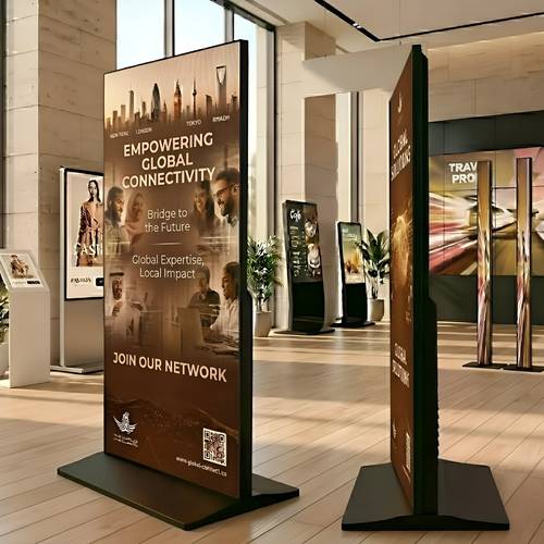 شاشة إعلانات LCD رقمية 75 بوصة 4K