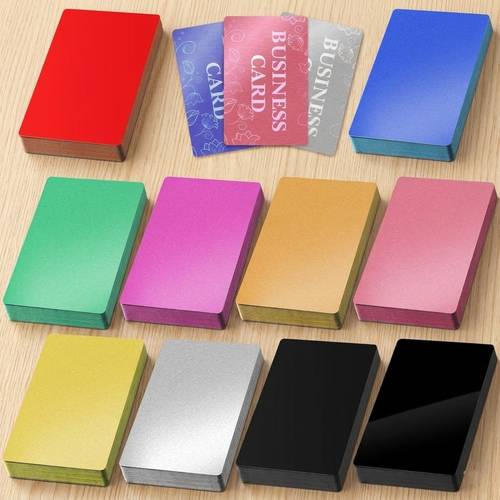 Blank Metal Cards for Laser Engraving | Aluminum Business Card Blanks