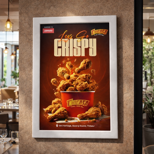 Premium Marble Wall Advertising Frame