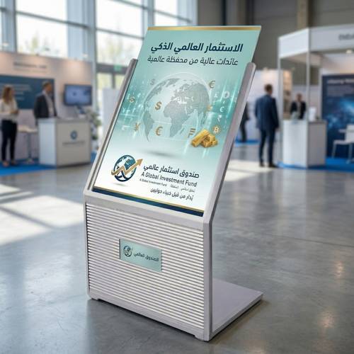 Modern Advertising Corner Floor Stand