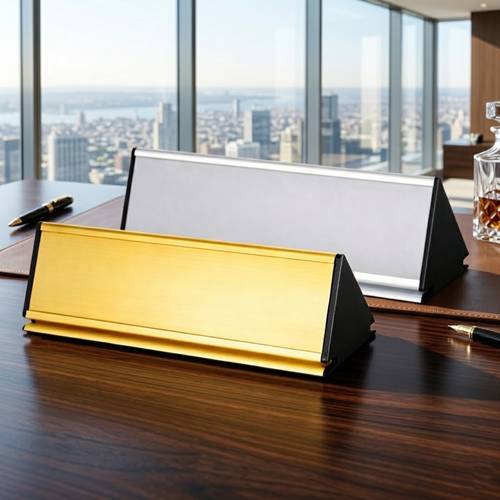 Premium Metal Desk Name Plate