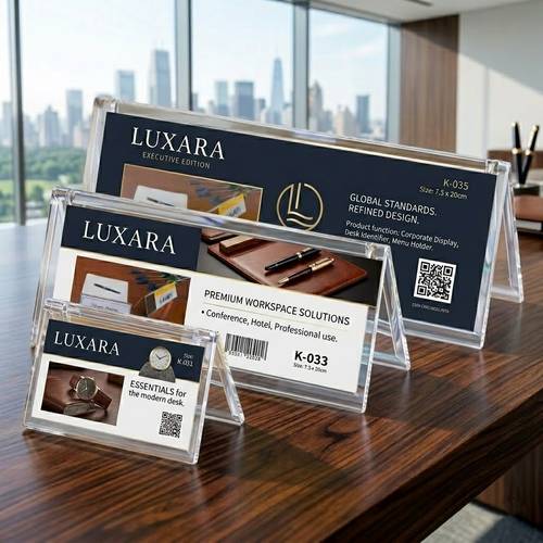 Double-Sided Premium Acrylic Sign Holder