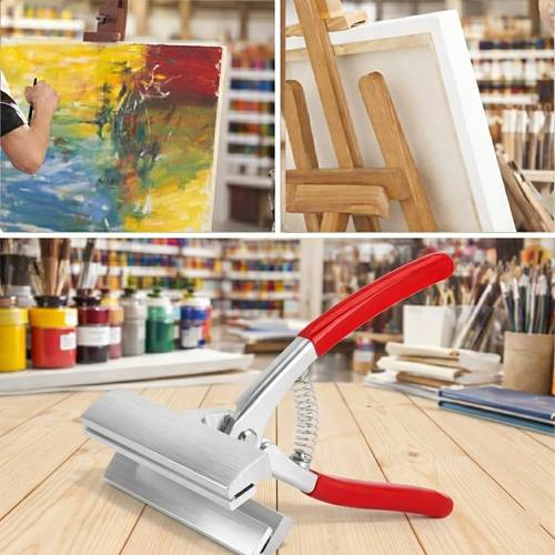 Professional Canvas Stretching Pliers with Spring Return Handle