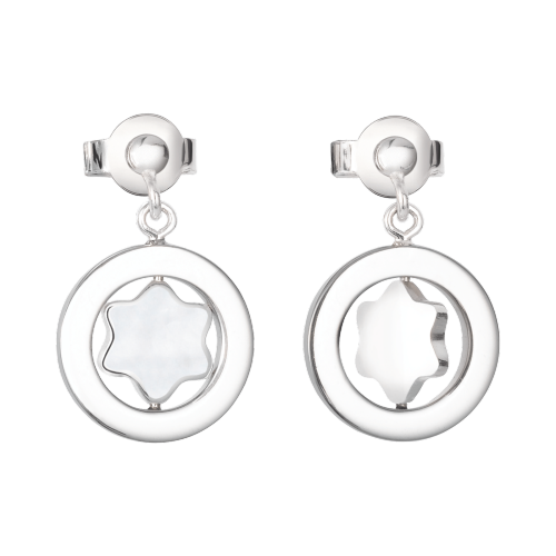 Mont Blanc Orecchini Argento 925 Star Collection Earrings 36647