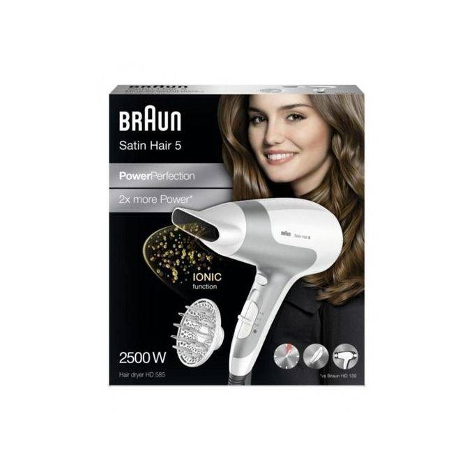 Braun Dryer Hd585 With Diffuser White