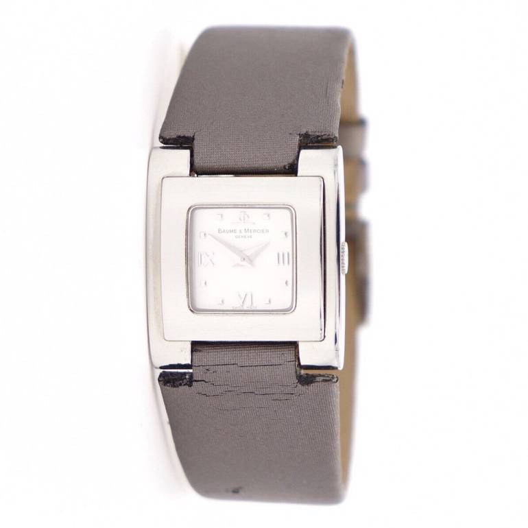 BAUME & MERCIER CATWALK M0A08169 ROMAN NUMERAL WHITE DIAL LADIES QUARTZ WATCH