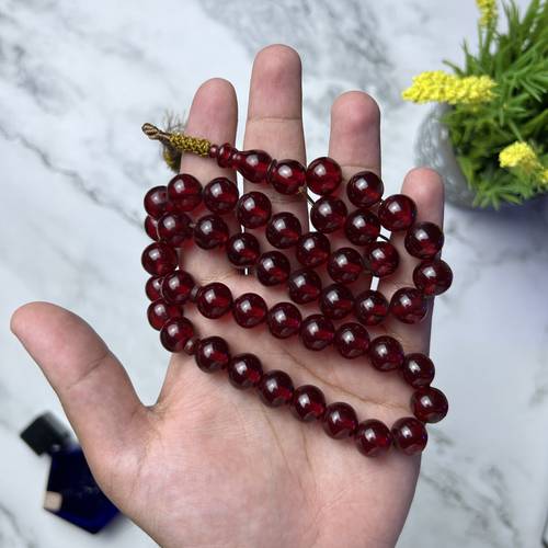 سبحة فاتوران أحمر مع شكّة يدويّة