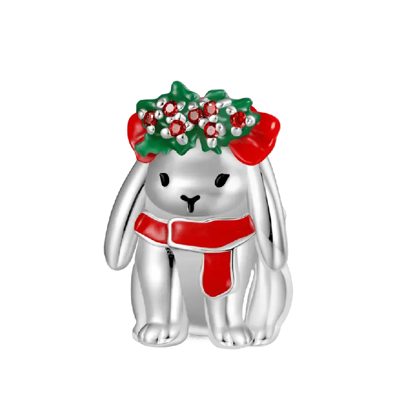 Gnoce Christmas Bunny Charm
