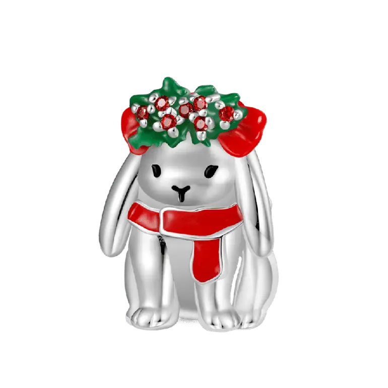 Gnoce Christmas Bunny Charm